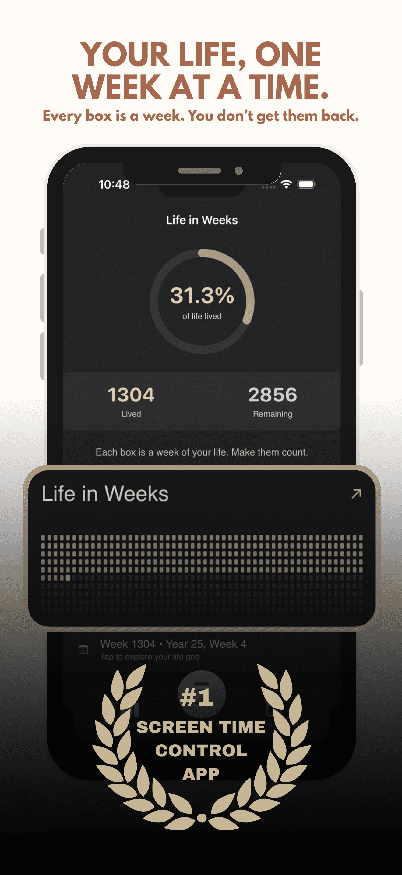 Life in Weeks - Dashboard